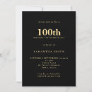 Search for 100 years birthday invitations Simple