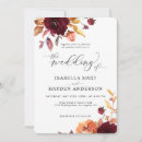 Search for burgundy and orange wedding invitations Trendy