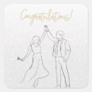 Search for congratulations on your wedding stickers Modern