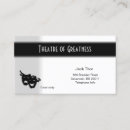 Search for theatre business cards Acting