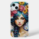 Search for woman portrait iphone cases Floral