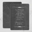 Search for chalk birthday invitations Black