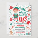 Search for elf birthday invitations Christmas birthday party