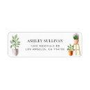 Search for garden return address labels Watercolor