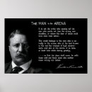 Search for the man in arena posters Theodore roosevelt