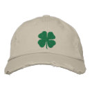 Search for leaf embroidered hats Shamrock