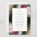 Search for burgundy black and gold wedding invitations Elegant