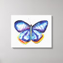 Search for watercolor butterfly canvas prints Blue