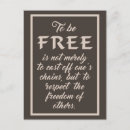 Search for freedom quotes postcards Typography