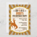 Search for cowboy 4th birthday invitations Rodeo