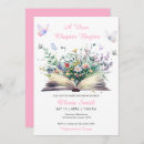 Search for a new chapter baby shower invitations Greenery