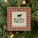 Search for animal lover christmas tree decorations Plaid