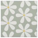 Search for yellow daisy fabric White