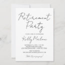 Search for calligraphy farewell party invitations Simple