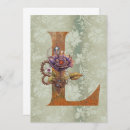 Search for letter of l postcards Floral