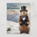Search for groundhog day postcards Wildlife