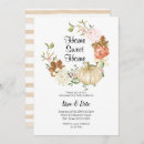 Search for gold housewarming party invitations Home sweet home