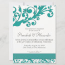 Search for aquamarine wedding invitations Elegant