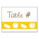 Search for pumpkins table cards Autumn