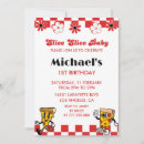 Search for pizza 1st birthday invitations Italian
