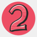 Search for number two stickers 2nd