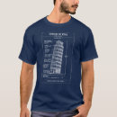 Search for leaning tower of pisa tshirts Architecture