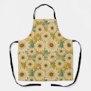 Search for country decor aprons Sunflower
