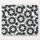 Search for white flower mousepads Black and white