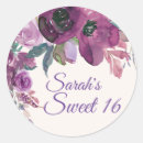 Search for purple sweet 16 stickers Flowers