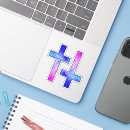 Search for faith cross stickers Blue