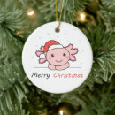 Search for axolotl christmas tree decorations Funny animals