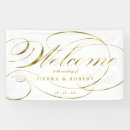 Search for gold foil banners Bride and groom