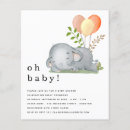 Search for yellow elephant baby shower invitations Cute
