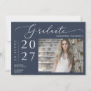 Search for navy graduation invitations Modern minimalist