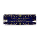 Search for navy and gold wedding return address labels Watercolor