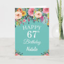 Search for 67 years old birthday cards Sixty seventh birthday