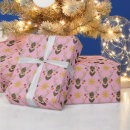 Search for cute reindeer wrapping paper Pink