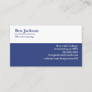 Search for student business cards College