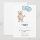 Search for baby bear birthday invitations Baby boy
