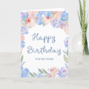 Search for blue watercolor birthday cards Garden