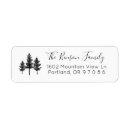 Search for pine trees return address labels Minimal