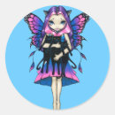 Search for cat fairy stickers Black