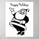 Search for vintage santa posters Black