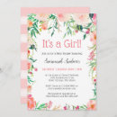 Search for watercolor floral baby shower invitations Feminine