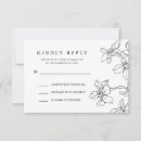 Search for response wedding invitations Black and white