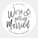Search for getting married labels Black and white