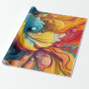 Search for abstract art wrapping paper Contemporary