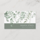 Search for eucalyptus business cards Rustic