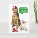 Search for dog and cat christmas cards Funny