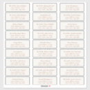 Search for return address labels Elegant